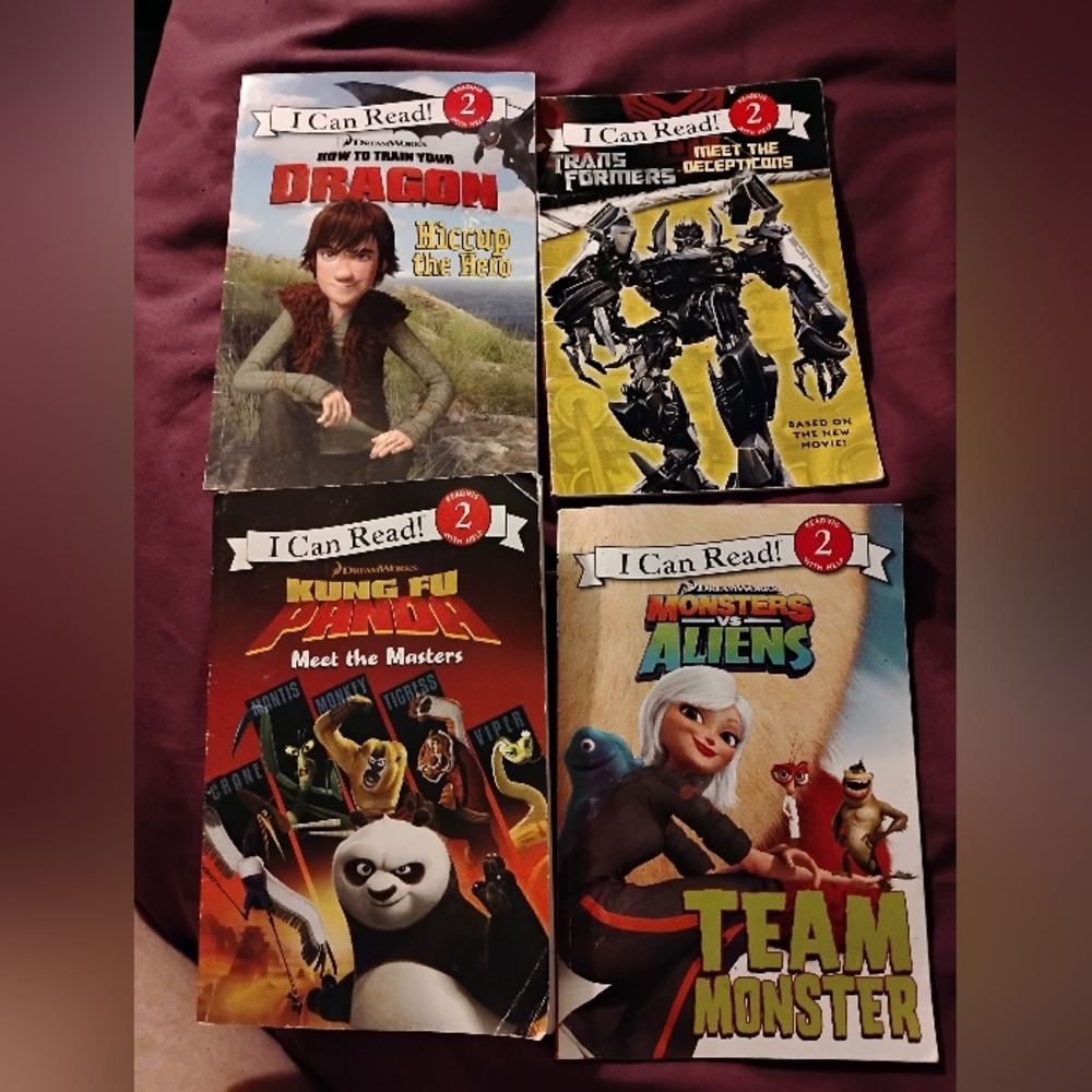 4 I Can Read! Level 2 Kids Books